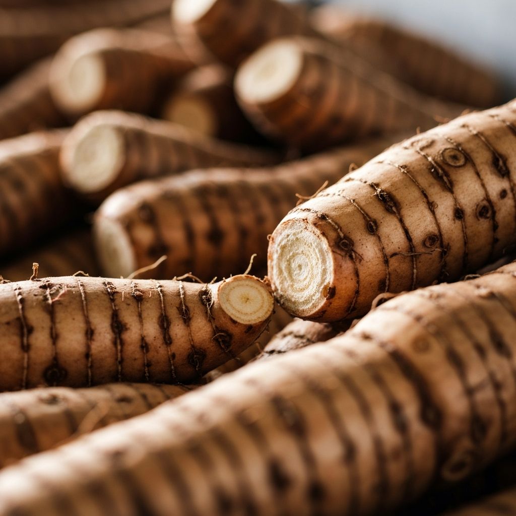 Kava root processing